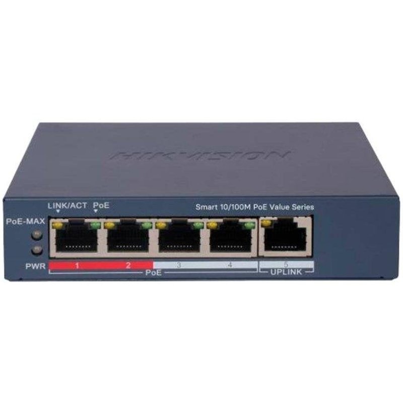 Switch Hikvision DS-3E1105P-EI/M 5 ports Fast Ethernet PoE Gestionné