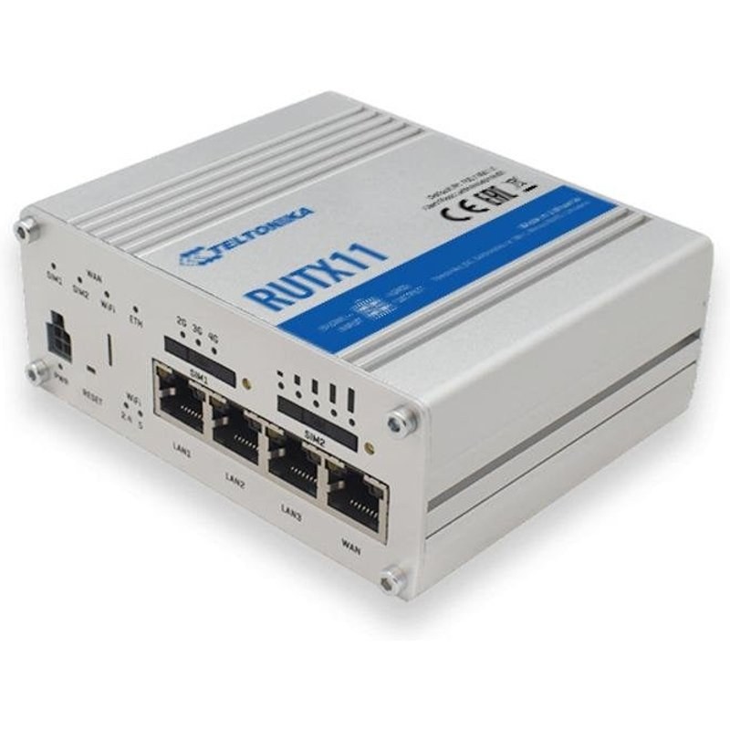 teltonika-networks Router Teltonika RUTX11 4G LTE Wi-Fi 5 867 Mbps Double bande USB