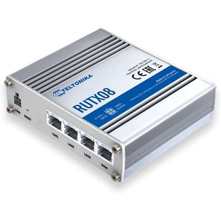 teltonika-networks Router Teltonika RUTX08 Ethernet Gigabit 4XRJ45 Acier Inoxydable Sécurité Avancée