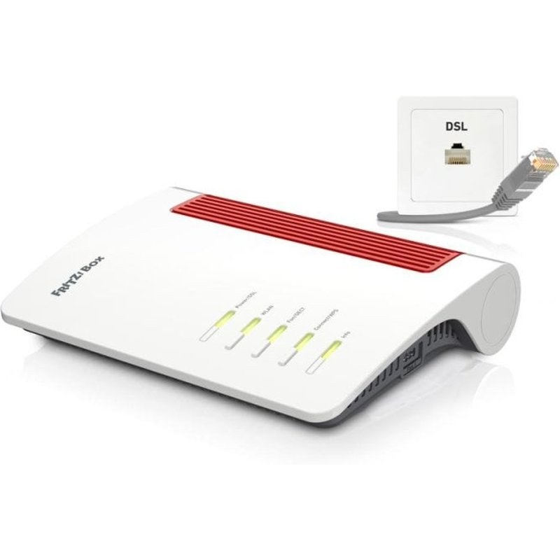 FRITZ! Router Fritz Box 7690 VDSL Wi-Fi 7 5.76 Gbps Double bande Mesh