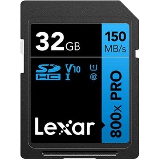 Carte SD Lexar High-Performance 800XPRO 32 Go UHS-I 150 Mo/s