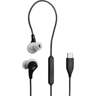 Ecouteurs JBL Endurance Run 3C filaires USB-C pour sport, résistants IP65, noirs