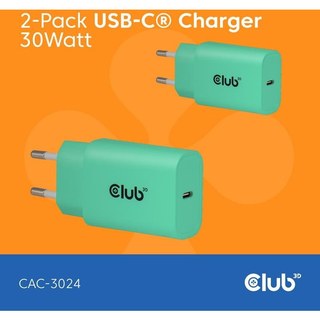 club-3d Source d'alimentation Club 3D CAC-3024 30W compact légère verte