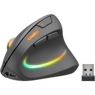 SPEEDLINK SL-630026-BK Souris sans fil 3200 DPI Noir Éclairage LED Ergonomique