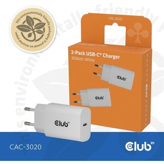club-3d Fuente de Alimentación Club 3D CAC-3020 30W Blanc Compacte