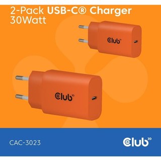 club-3d Fonte d'alimentation Club 3D CAC-3023 30 W compacte design orange