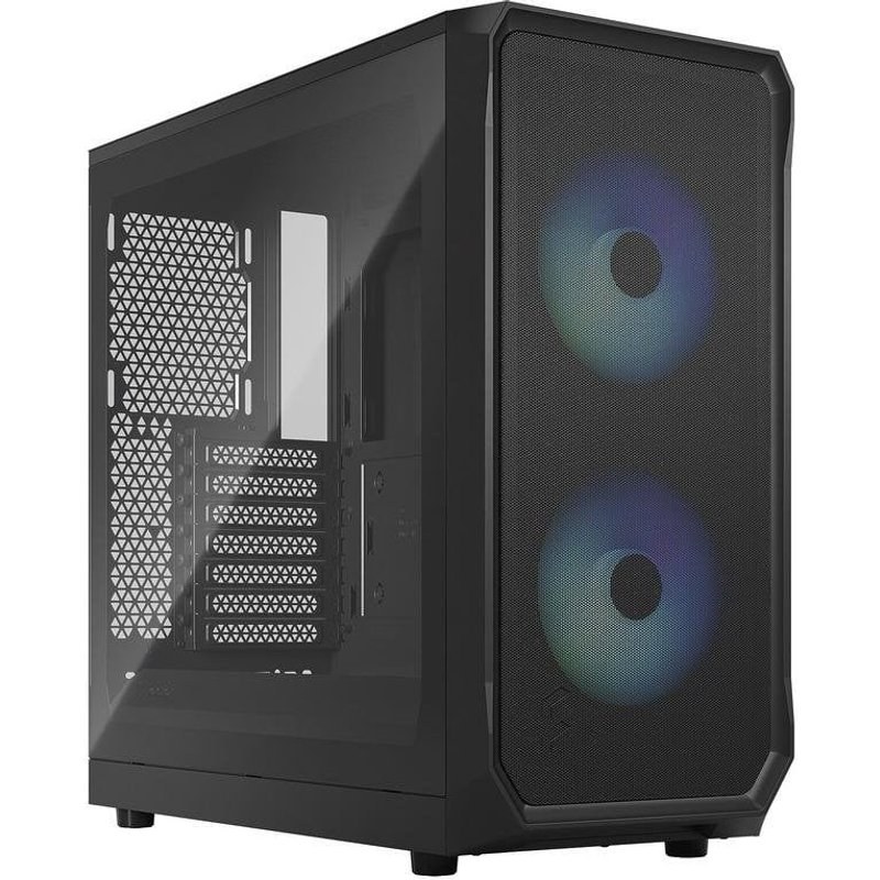 Boîtier Fractal Design Focus 2 RGB TG Noir vitrage trempé ATX/RGB