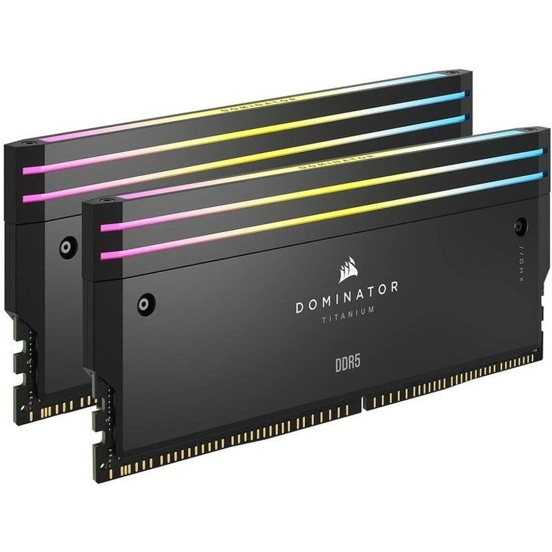 Mémoire RAM Corsair Dominator Titanium CMPLEKIT2 2X DDR5 RGB Kit 288-pin DIMM Noir