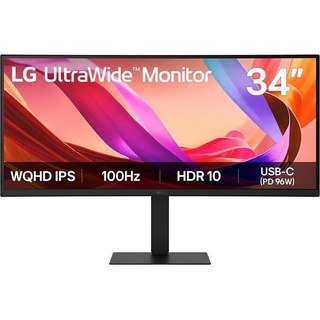 Écran PC LG 34WN80C 34" UltraWide QHD 100 Hz IPS incurvé HDR10 Haut-parleurs USB-C