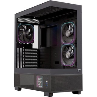 Boîtier Einarex S501D RGB Digital Verre Panoramique 3X120MM ATX Gaming Noir