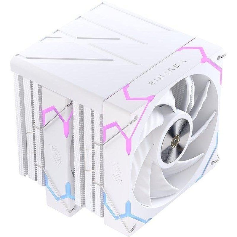 Refroidissement Air Einarex Socket universel 2X120MM Ventus V300 RGB Blanc