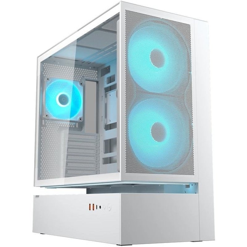 Boitier Cougar CGR-2DA4W-M Blanc Midi Tower Verre RGB Gaming