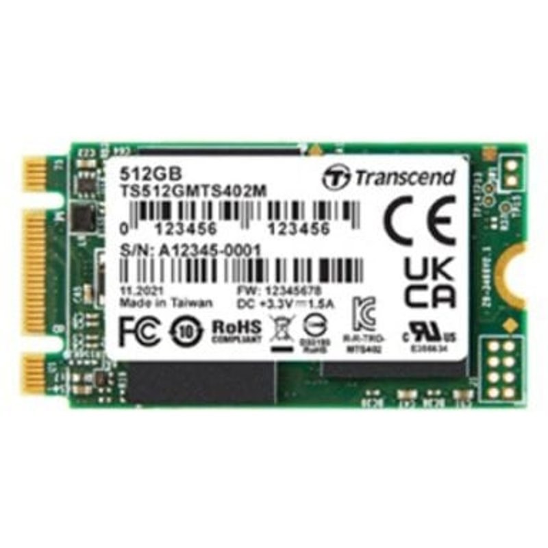 Disque Dur TRANSCEND MTS402M 64 Go M.2 SATA 6GBIT/s Antichoc B+M