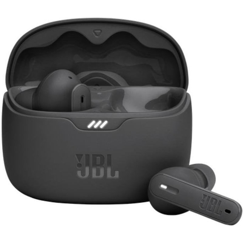 Écouteurs JBL Tune 245 NC sans fil Bluetooth avec réduction de bruit active, micro et IP54, noir