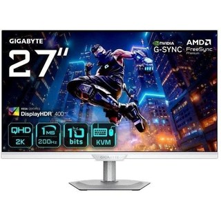 Écran PC Gigabyte M27Q2 ICE 27" QHD 200 Hz SS-IPS Quantum Dot HDR400 1MS FreeSync Premium Blanc