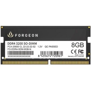 Mémoire RAM Forgeon Cyclone PLUS 8 Go 1X8GB DDR4 3200 MHz CL22 Noir SO-DIMM
