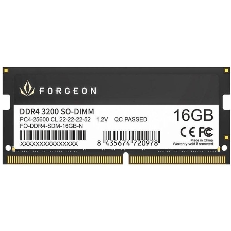 Mémoire RAM Forgeon Cyclone PLUS 16 Go 1X16GO DDR4 3200 MHz CL22 Noir