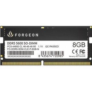 Mémoire RAM Forgeon Cyclone PRO 8 Go 1X8GB DDR5 5600 MHz CL46 Noir