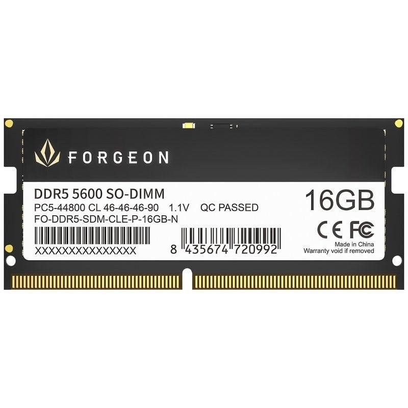 Mémoire RAM Forgeon Cyclone PRO 16 Go 1X16GO DDR5 5600 MHz CL46 Noir