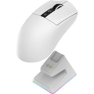 Souris Oniverse Vanguard RF Wireless Bluetooth 12000 DPI Blanc 6 Boutons Rechargeable