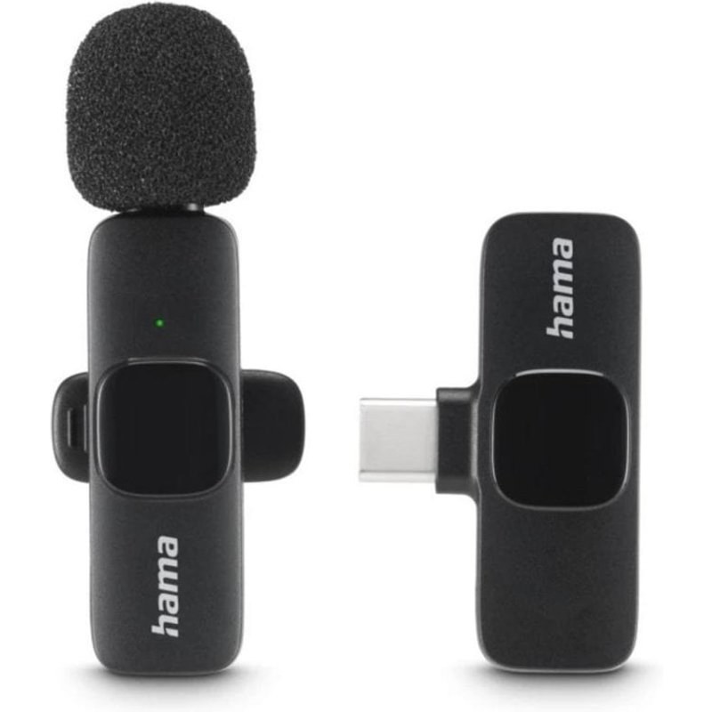 Microphone Hama Smart Wireless USB omnidirectionnel réduction de bruit 20 m autonomie 4,5 h