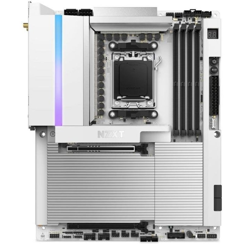 Carte mère NZXT N9 X870E X870E Socket AM5 DDR5 ATX Wi-Fi 7 Bluetooth 5.4 RGB