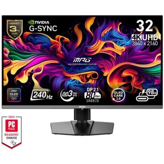 Écran PC MSI MPG 322URX QD-OLED 31,5" Ultra HD 4K 240 Hz QD-OLED G-SYNC Temps de réponse 0,03 ms