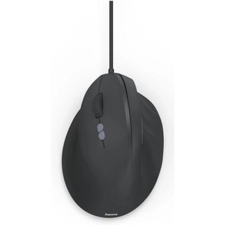 Souris Hama ECM-500L Filaire 1800 DPI Noir Gaucher Verticale Silencieuse