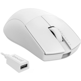 Souris Redragon M916W-PRO-4K K1NG Sans fil/Bluetooth/USB-C 26000DPI Blanc Ultra légère