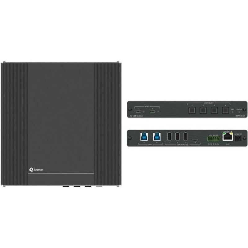 kramer-electronics Switch USB Kramer Electronics SWT3-41-U 10 Gbit/s 3X USB-A 2X USB-B 2X USB-C Noir
