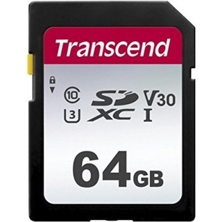 Carte mémoire Transcend TS64GSDC300S 64 Go SDXC V30 U3 Classe 10 noire
