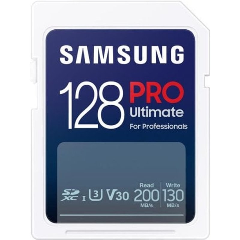 Carte mémoire Samsung MB-SY128S SDXC 128 Go UHS-I 200MB/s V30 U3 blanche