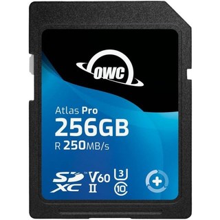 Carte mémoire OWC Atlas Pro 256 Go SDXC UHS-II V60 250MB/s 130MB/s