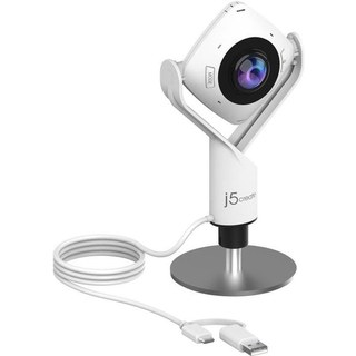 Webcam J5CREATE JVCU360-N 360° Full HD 2.07MP USB-C/USB-A Micro intégré