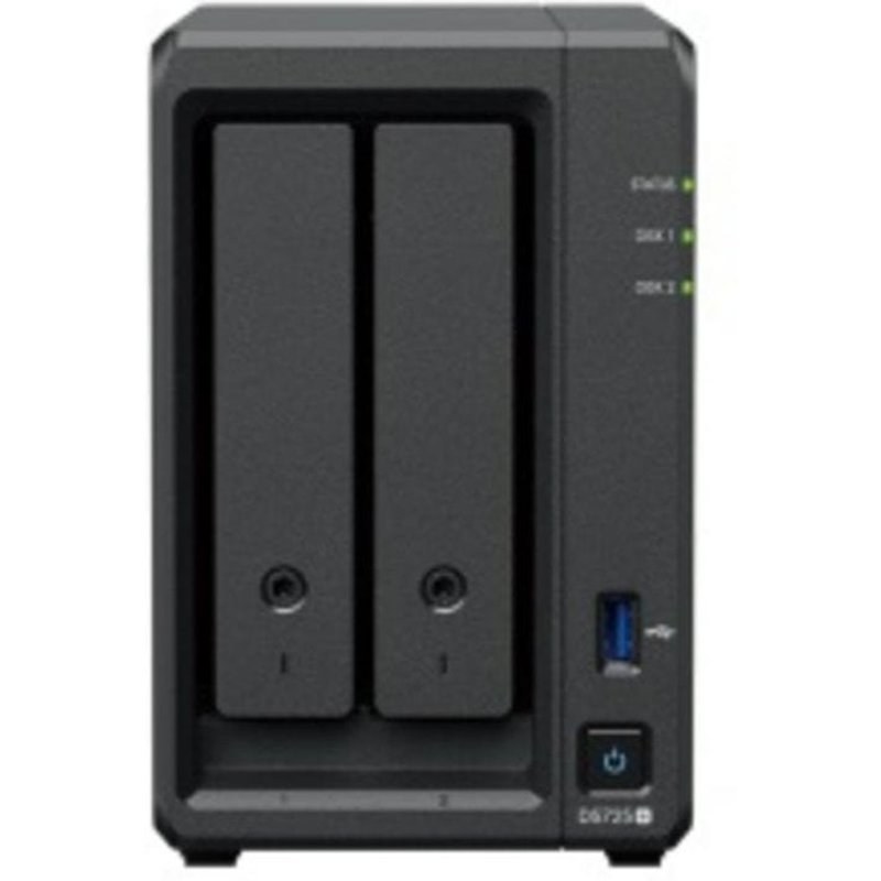 Serveur NAS Synology DP320 16 To R1600 8 Go SATA RAID Desktop Noir