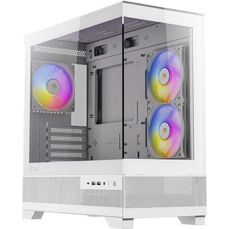 Boîtier Antec CX500M ARGB Mini Tower Blanc Verre Acier ITX micro ATX ARGB