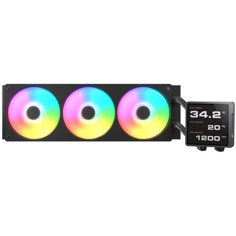 Refroidissement liquide Cougar Poseidon RGB 360 mm LED 3 ventilateurs compatibilité étendue