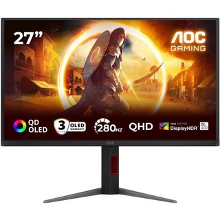 Écran PC AOC G4 Q27G4ZD 27" Quad HD 280 Hz QD-OLED HDR400 Haut-parleurs 1MS