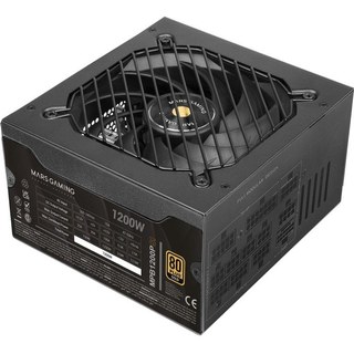 Alimentation Mars Gaming MPB1200PSI 1200 W, certification 80 Plus Gold, garantie 10 ans