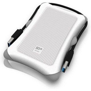 Silicon-Power Disque Dur Silicon Power Armor A30 1 To HDD USB 3.2 Gen 1 Antichoc Blanc