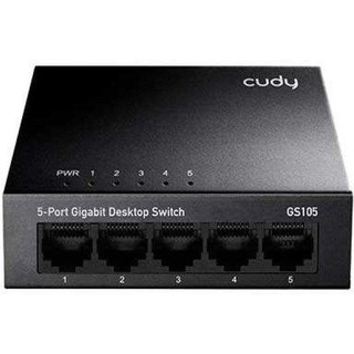 Switch CUDY GS105 Gigabit 5 ports boîtier métal compact