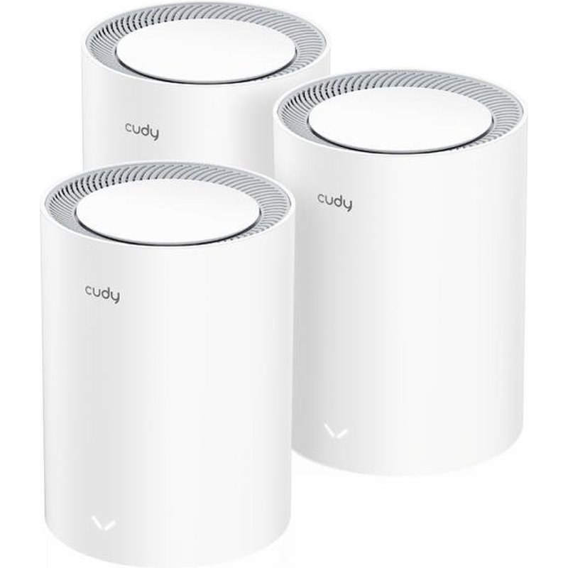 Wi-Fi Mesh Cudy 3 Nœuds 2402 Mbps 603,8 m² avec Wi-Fi 6 et VPN