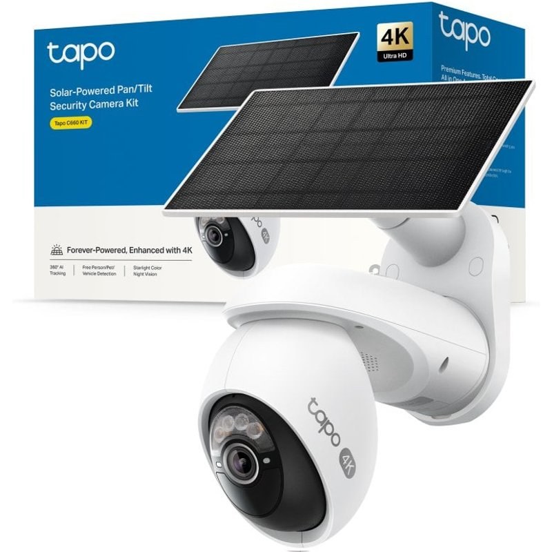 tapo-by-tp-link Caméra de surveillance TP-Link TC92 4K Vision Nocturne Extérieure Détection IA Audio