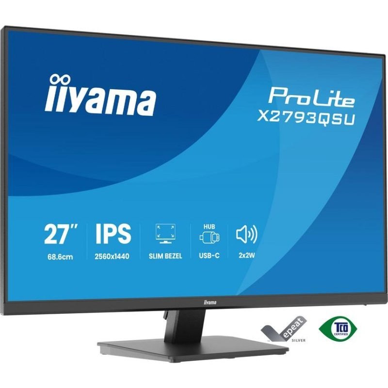 Écran PC iiyama ProLite X2793QSU-B1 27" Quad HD 75 Hz IPS 1MS Haut-parleurs USB