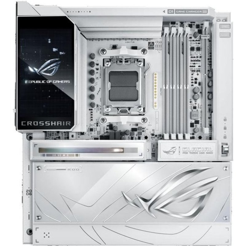 Carte mère ASUS ROG Crosshair X870E Glacial AMD X870E AM5 DDR5 Extended ATX Wi-Fi 7 RGB
