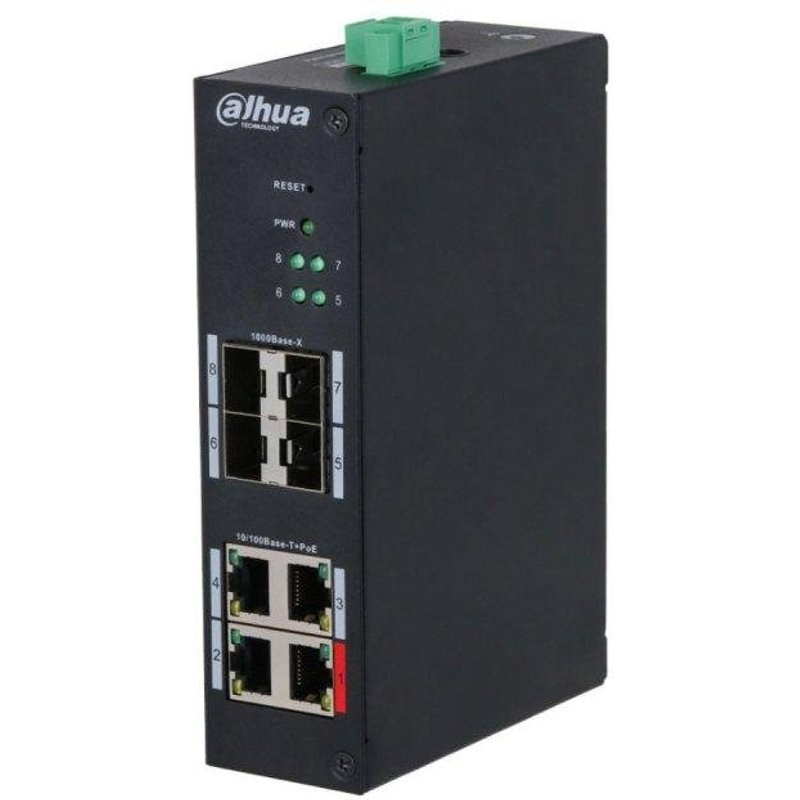 Switch Dahua DH-HS4408-4ET-60 8 ports Gigabit PoE boîtier métal gestion VLAN
