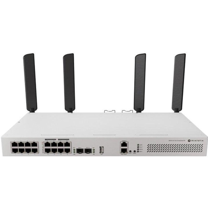 Switch Mikrotik CRS418-8P-8G-2S+5AXQ2AXQ-RM Gigabit 19 ports PoE Wi-Fi 6 1U rack