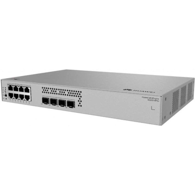 Switch Huawei S220S-8P4J 8 ports GE PoE+ 4 ports 2.5G SFP silencieux