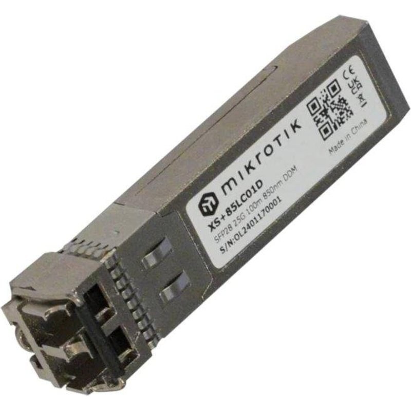 Module transceiver Mikrotik XS+85LC01D Multi-taux 1/10/25G Fibre MM 100M