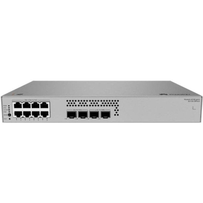 Switch Huawei S310S-8P4JX 8 ports GE PoE+ 2X10GE SFP+ silencieux Layer 3